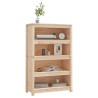 vidaXL Libreria 80x35x126 cm in Legno Massello di Pino