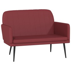 Panca Rosso Vino 107x80x81 cm in Similpelle