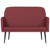 Panca Rosso Vino 107x80x81 cm in Similpelle