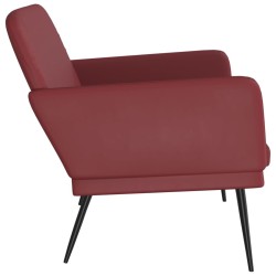 Panca Rosso Vino 107x80x81 cm in Similpelle