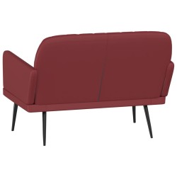 Panca Rosso Vino 107x80x81 cm in Similpelle