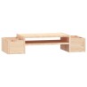 Supporto per Monitor 70x27,5x15cm in Legno Massello di Pino