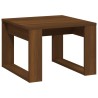 Tavolino da Salotto Rovere Marrone 50x50x35cm Legno ingegnerizzato