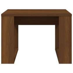 Tavolino da Salotto Rovere Marrone 50x50x35cm Legno ingegnerizzato