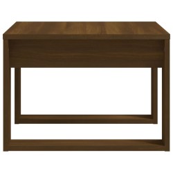 Tavolino da Salotto Rovere Marrone 50x50x35cm Legno ingegnerizzato