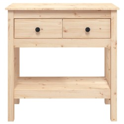 Tavolo Consolle 75x35x75 cm in Legno Massello di Pino