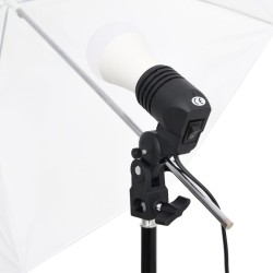 vidaXL Kit per Studio Fotografico con Set di Luci e Fondale