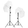 Kit per Studio Fotografico con Set di Luci e Fondale