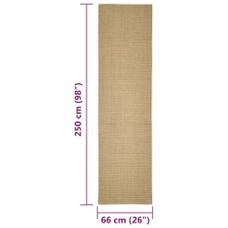 Tappeto in Sisal Naturale 66 x 250 cm