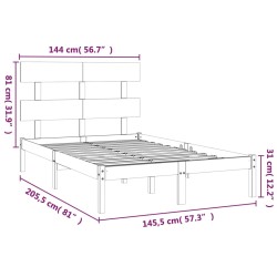 Giroletto in Legno Massello 140x200 cm