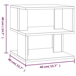 Tavolino Grigio Sonoma 40x40x40 cm in Legno ingegnerizzato