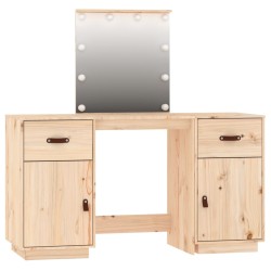 Set Toeletta con LED in Legno Massello di Pino