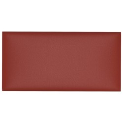 Pannelli Murali 12 pz Rosso Vino 30x15 cm in Similpelle 0,54 m²