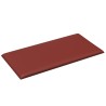 Pannelli Murali 12 pz Rosso Vino 30x15 cm in Similpelle 0,54 m²