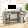 vidaXL Scrivania con Mobile Laterale Grigio Sonoma Legno ingegnerizzato