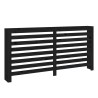 vidaXL Copertura Termosifone Nera 169x19x84 cm Legno Massello di Pino