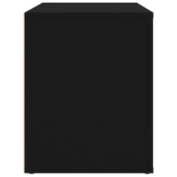 vidaXL Comodino Nero 60x36x45 cm in Legno ingegnerizzato