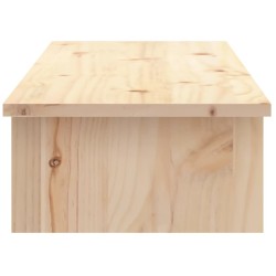 Supporto per Monitor 100x27x15cm in Legno Massello di Pino