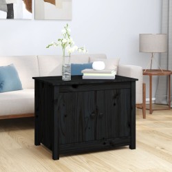 vidaXL Tavolino da Salotto Nero 71x49x55 cm in Legno Massello di Pino