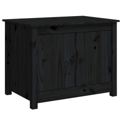 vidaXL Tavolino da Salotto Nero 71x49x55 cm in Legno Massello di Pino