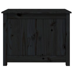 vidaXL Tavolino da Salotto Nero 71x49x55 cm in Legno Massello di Pino