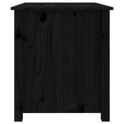 vidaXL Tavolino da Salotto Nero 71x49x55 cm in Legno Massello di Pino