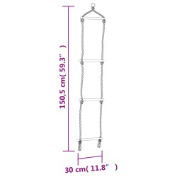 Seggiolino per Altalena con Scala Corda Blu 37x15 cm PE