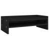 vidaXL Supporto per Monitor Nero 50x24x16 cm in Legno Massello di Pino