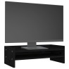 vidaXL Supporto per Monitor Nero 50x24x16 cm in Legno Massello di Pino