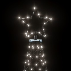 vidaXL Albero di Natale con Puntale Bianco Freddo 3000 LED 800 cm