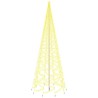 vidaXL Albero di Natale con Puntale Bianco Caldo 3000 LED 800 cm