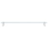 Supporto per Monitor Bianco 100x20x8cm Vetro Temperato Metallo