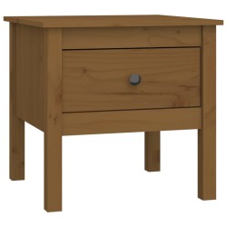 vidaXL Tavolino Miele 50x50x49 cm Legno Massello di Pino