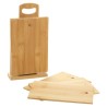 Excellent Houseware Set Taglieri con Supporto 7 pz in Bambù