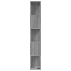 vidaXL Libreria Grigio Sonoma 45x24x160 cm in Legno ingegnerizzato