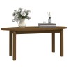 vidaXL Tavolino da Salotto Miele 110x55x45 cm Legno Massello di Pino