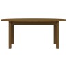 vidaXL Tavolino da Salotto Miele 110x55x45 cm Legno Massello di Pino