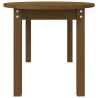 vidaXL Tavolino da Salotto Miele 110x55x45 cm Legno Massello di Pino