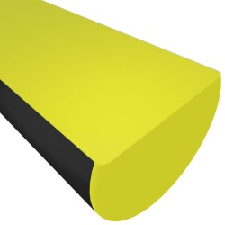 vidaXL Protezione Angoli Giallo e Nero 4x3x100 cm in PU