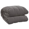 vidaXL Coperta Ponderata Grigia 220x230 cm 15 kg Tessuto