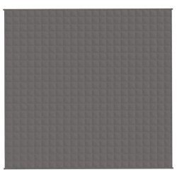 vidaXL Coperta Ponderata Grigia 220x230 cm 15 kg Tessuto