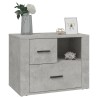 Comodino Grigio Cemento 60x36x45 cm in Legno ingegnerizzato