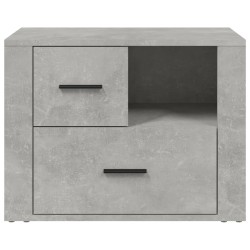 Comodino Grigio Cemento 60x36x45 cm in Legno ingegnerizzato