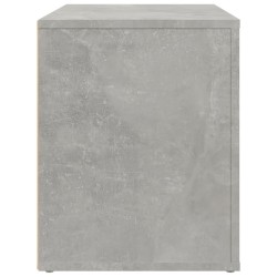 Comodino Grigio Cemento 60x36x45 cm in Legno ingegnerizzato