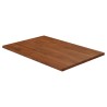 vidaXL Piano Bagno Marrone Scuro 60x40x1,5cm Legno Massello Trattato