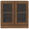 Mobile Vetrina Rovere Marrone 82,5x30,5x80 cm Legno ingegnerizzato