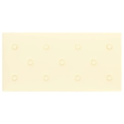 Pannelli Murali 12 pz Crema 60x30 cm Similpelle 2,16 m²