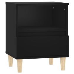 vidaXL Comodini 2 pz Nero 40x35x50 cm