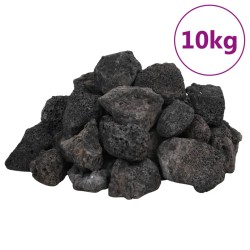 Rocce Vulcaniche 10 kg Nere 3-5 cm