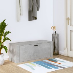 vidaXL Scarpiera a Muro Grigio Cemento100x35x38cm in Legno ingegnerizzato